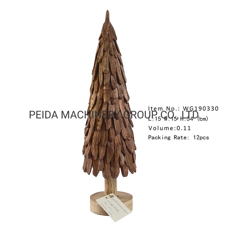 Walnut Color Wood Craft 2021 Nova decoração de Natal de design e Decoração de casa