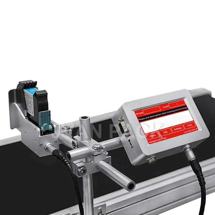 Mx1 LCD Touch Screem Online Thermal Inkjet Coding Printer for Shrink Wrap Printing