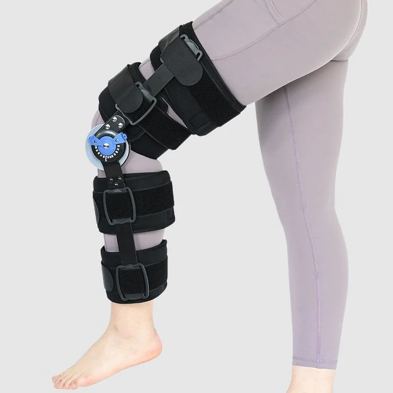 Quality Hinged ROM Knee Brace Post Op Knee Support Orthosis Immobilizer Protector