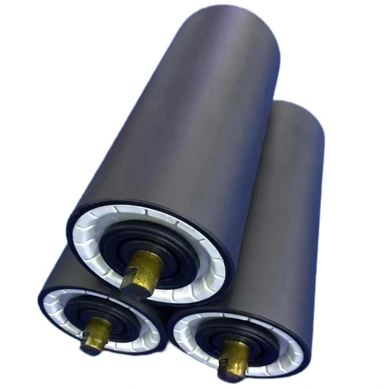 Industrie fournissant directement des rouleaux en acier / plastique / HDPE pour les rouleaux de convoyeur à bande.