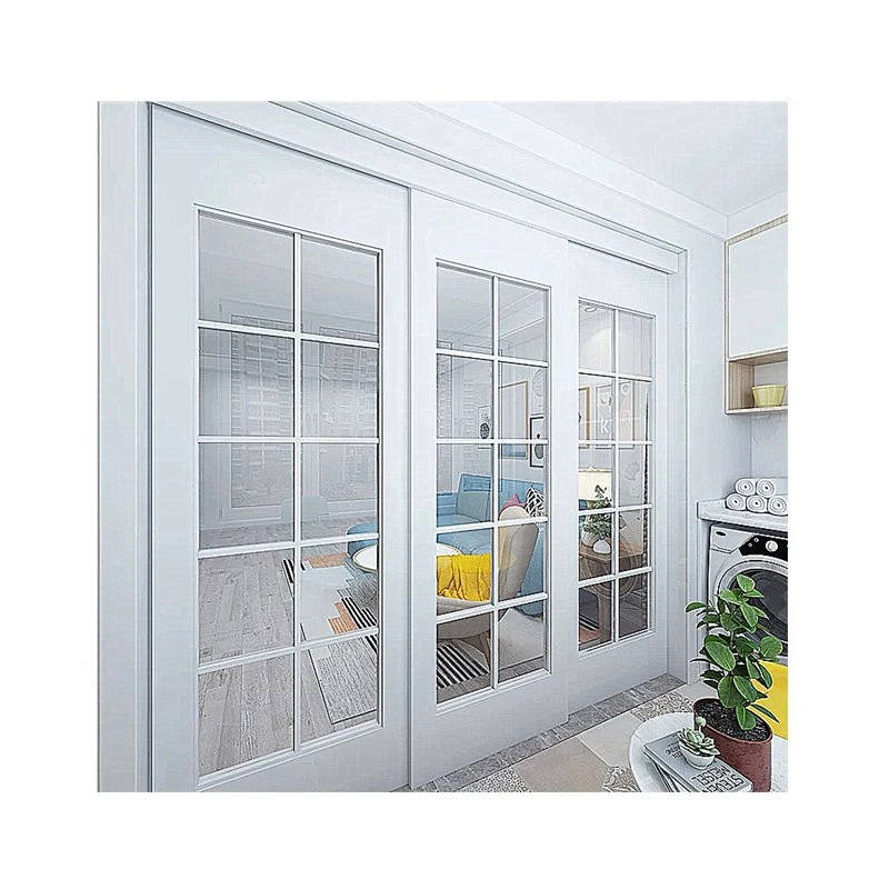 New Grill Design Aluminum Sliding Door for House