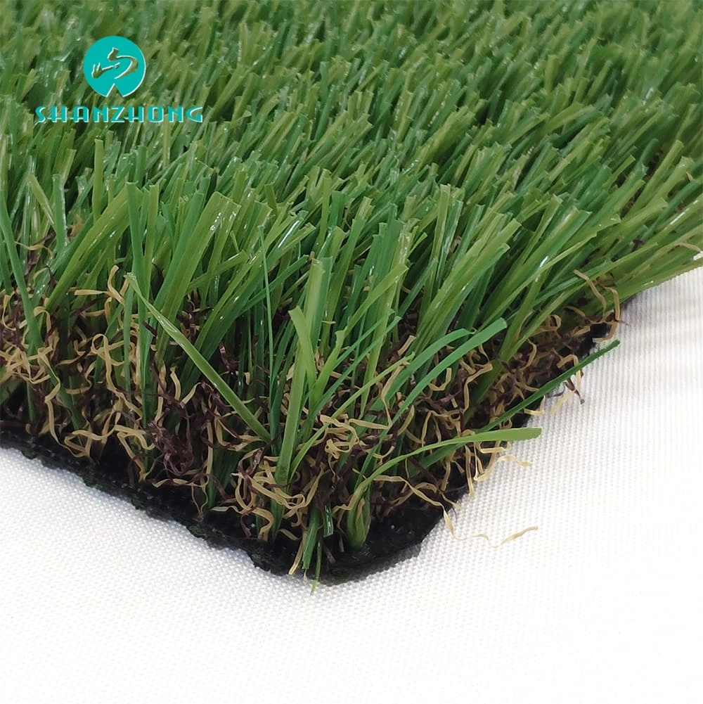 Outdoor Landscape Garden Grass Anti-UV C Type SGS Certification Artificial Lawn Plant