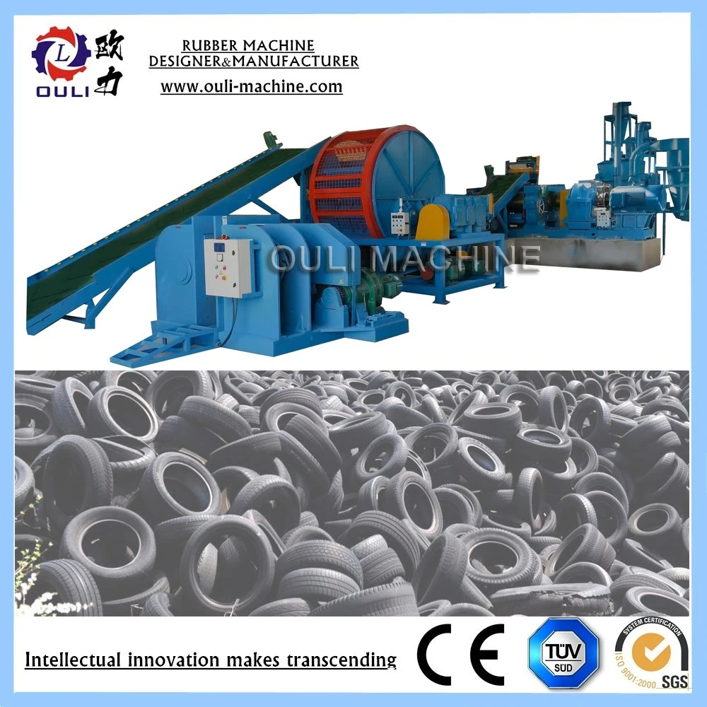 Recycling of Tyres/Used Tyre Recycled Line/China Factory Promote Rubber Powder Product Line