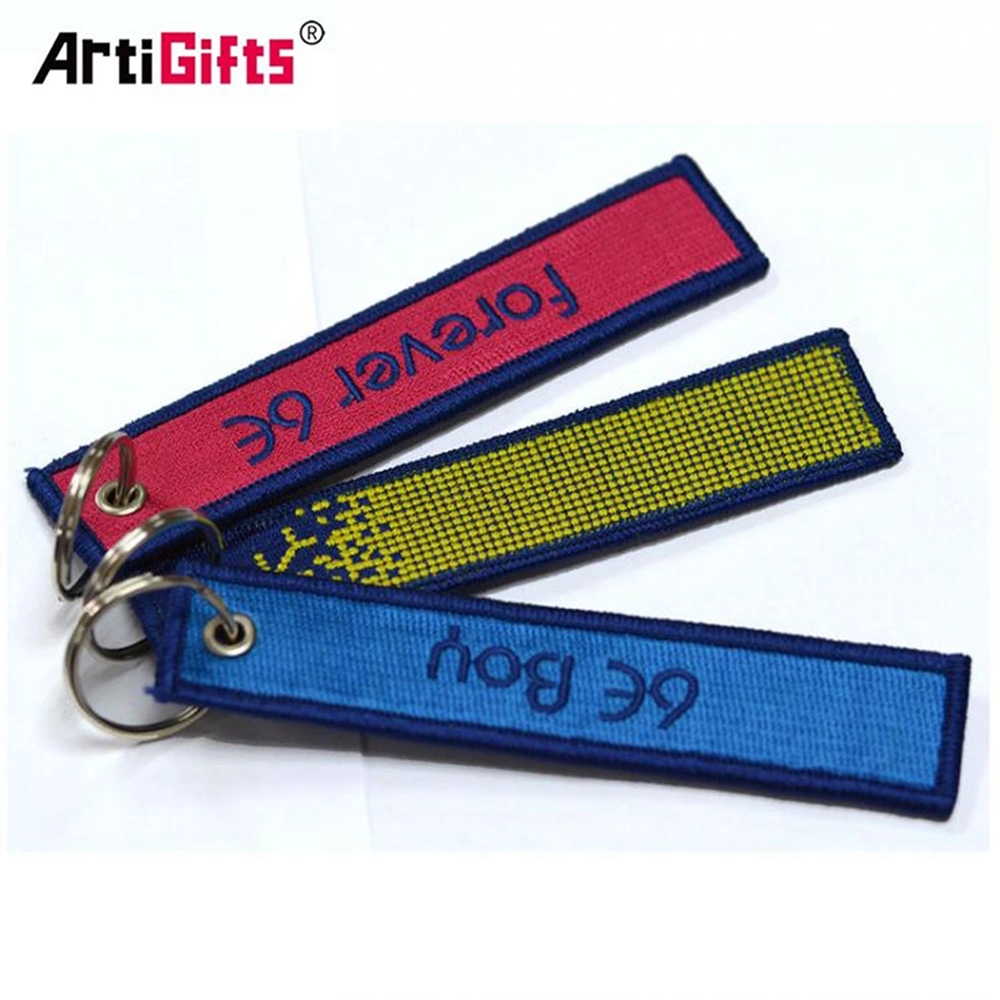 Artigifts Promotion Gift Cheap Handmade Embroidery Keychain