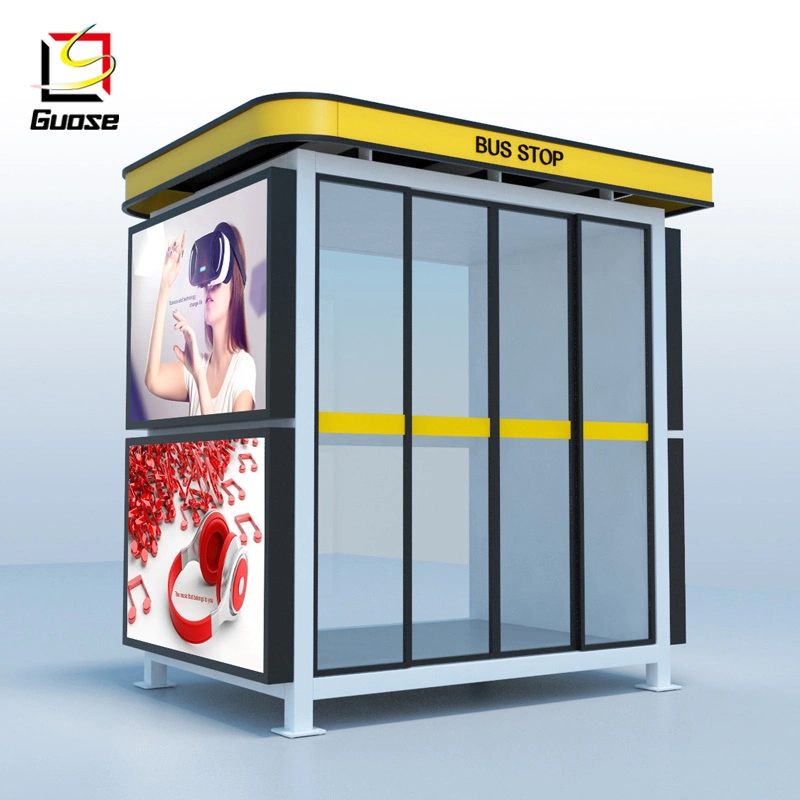 Solar Bus Station Street Furniture Bus Shelter Bus Stop Advertising Shelters