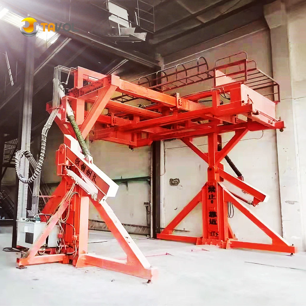 Cheaper Price Diesel /Electric Powered Hydraulic 20FT Container Tilter Equipment for Fast Container Loading and Unloading