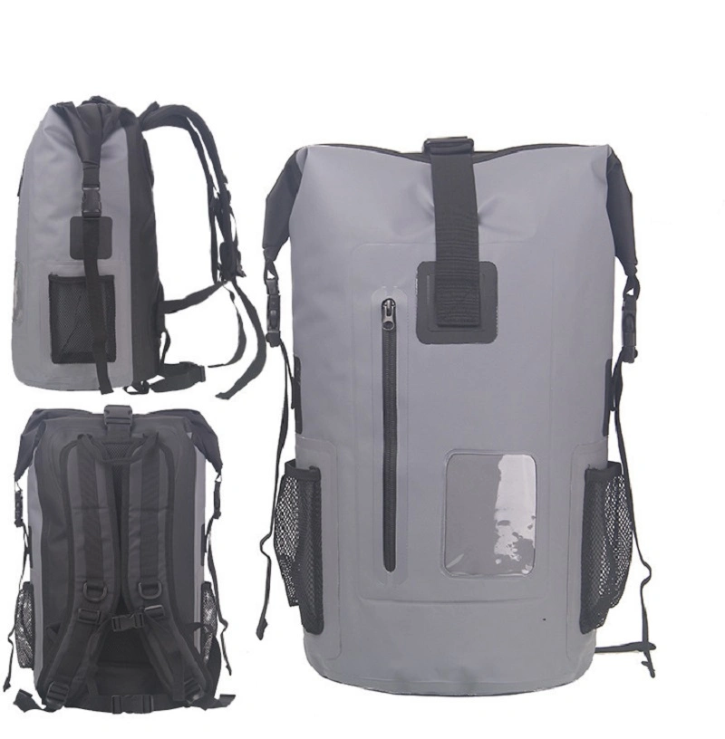 Mochila impermeable, seco y bolsa, material de PVC, completamente impermeable, bolsa de tambor, prevención de desastres, en el exterior Wyz17171