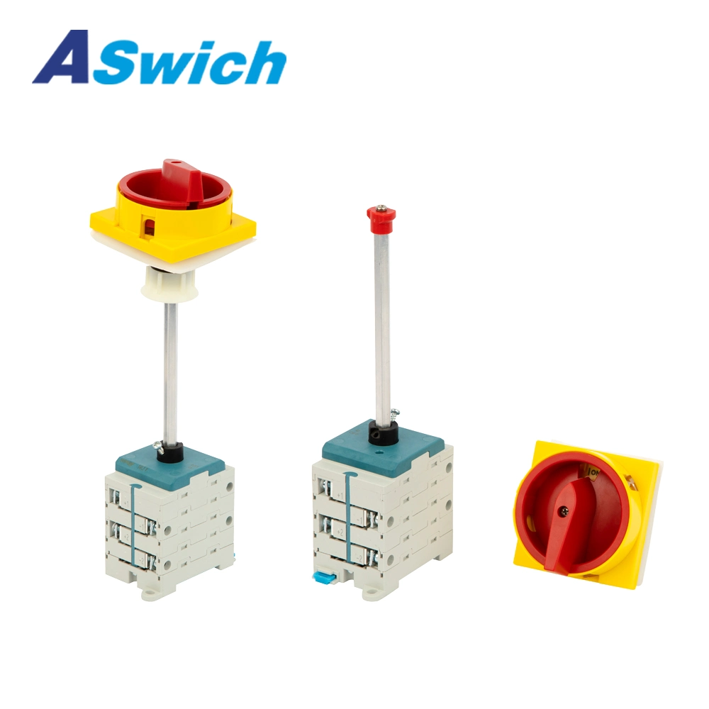 Safety Disconnect Switch Door Interlock Isolator Switch Padlock DIN-Rail Mounting