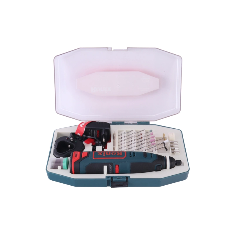 Ronix Model 8102K Free Spare Parts Tool Accessory Plastic Box 12V Cordless 3.2mm Mini Grinder Machine Kit Cordless Rotary