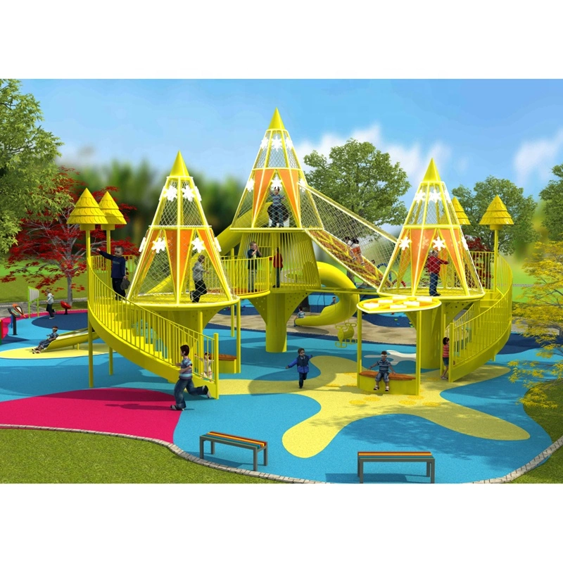 Children's Popular Indoor Amusement Park Equipment Luminous Outdoor Playground Sports Slide Park