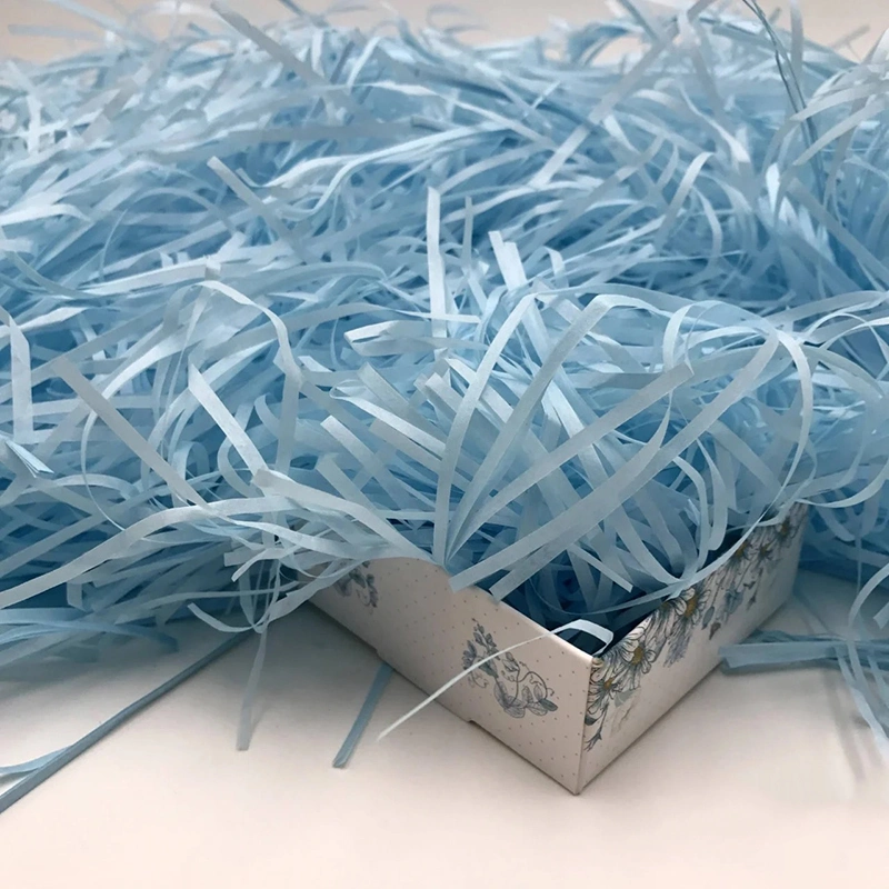 Recycling-Kraftpapier Verpackung Crinkle Cut Raffia geschreddertes Papier für Füllstoff Geschenkbox