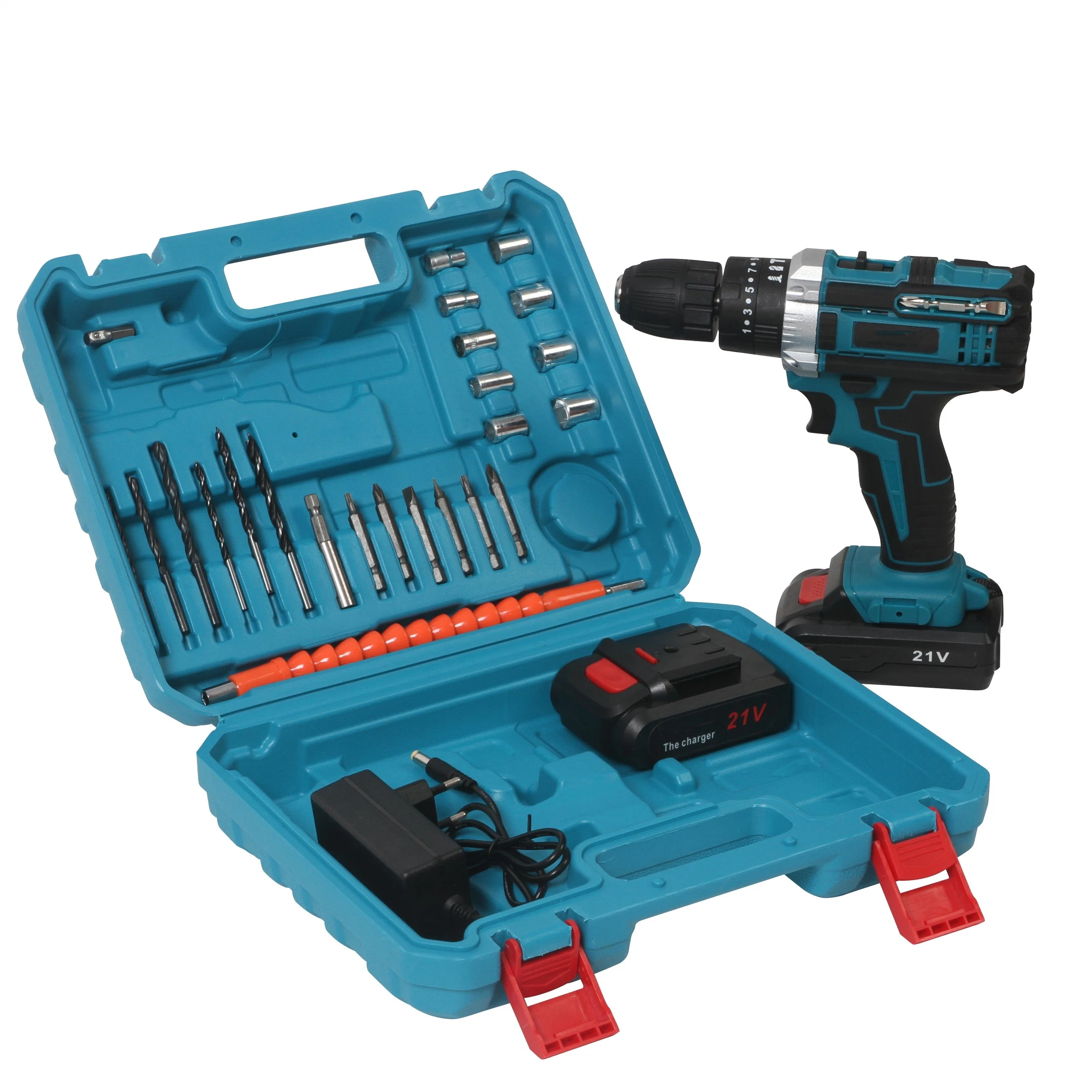 21V Electric Screw Driver Impact Power Tool Cordless Hammer Drill Sets