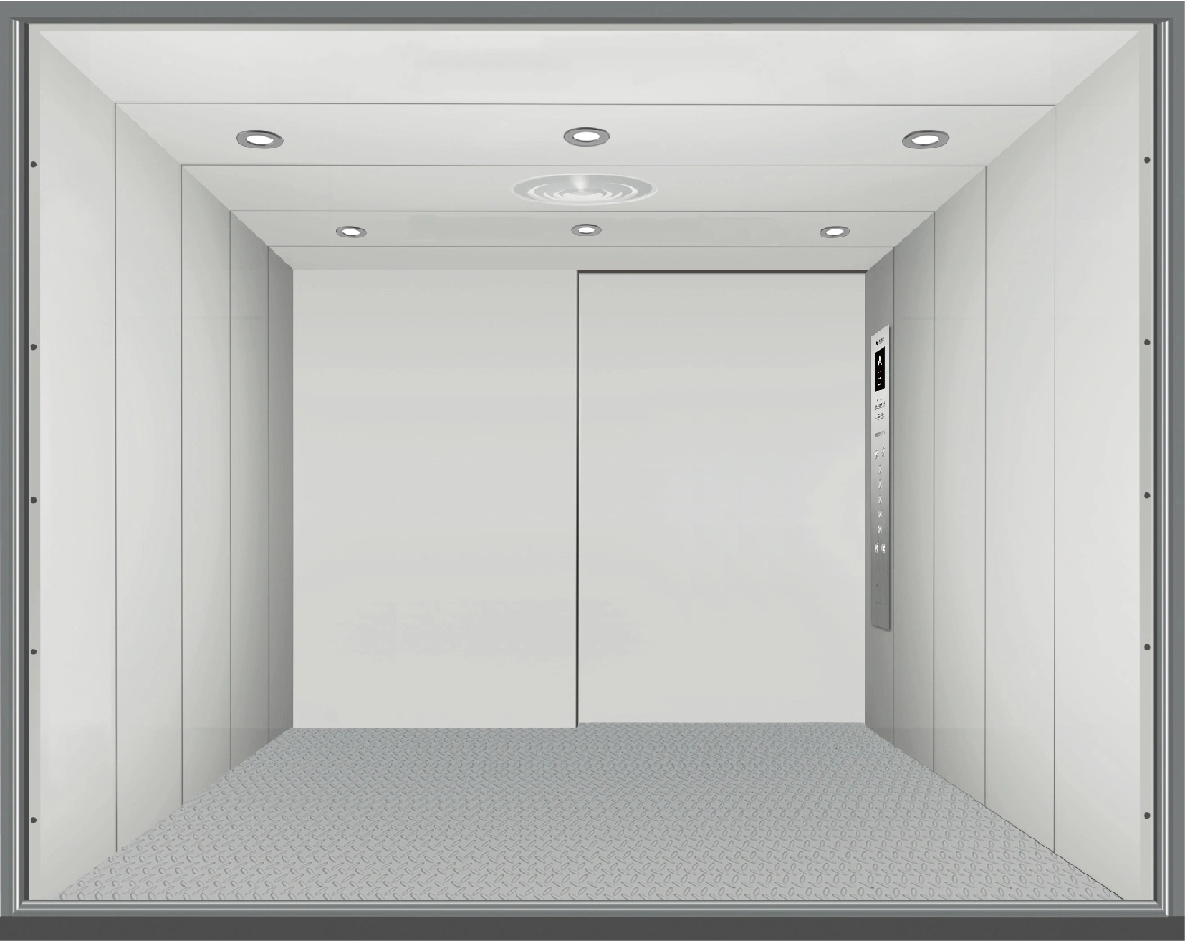 2000kg 0.5m/S Simple Freight Elevator Without Machine Room