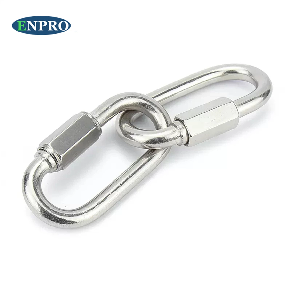 Heavy Duty de acero inoxidable 304 Mosquetón de bloqueo de enlace rápido Oval Clip