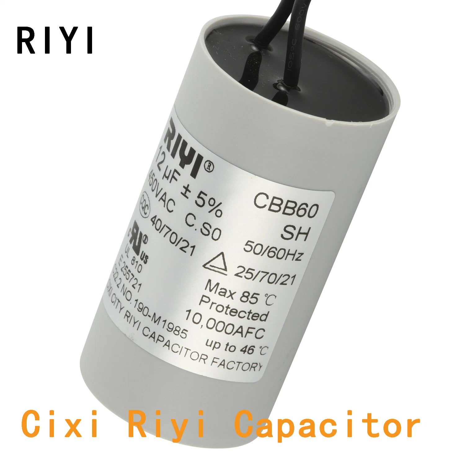 Cbb60 AC Top Star el motor funcione Capacitor 450V para la bomba de agua