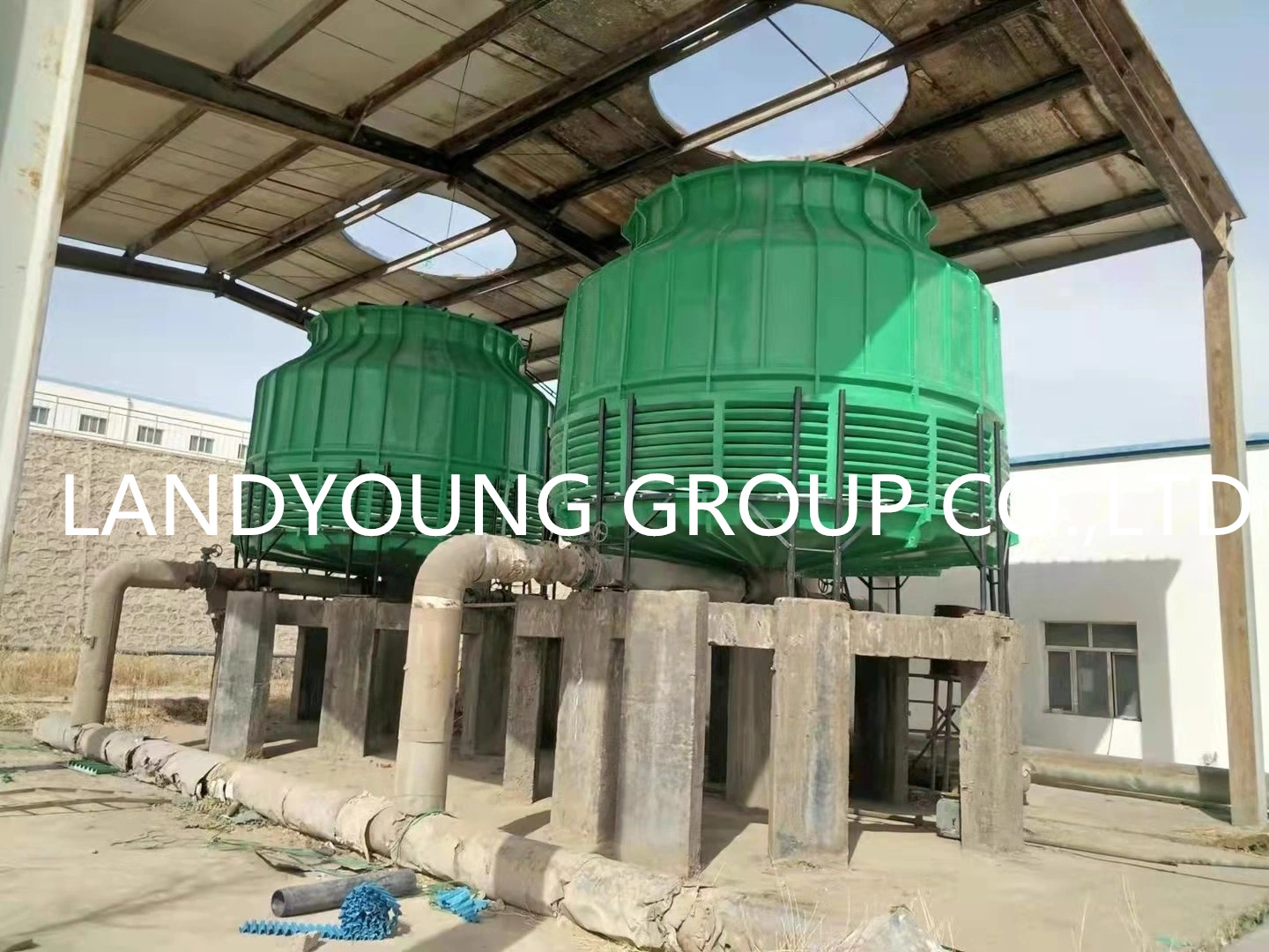 Low-Noise Cooling Water Tower in Chemical Plant FRP Cooling Tower and Fill