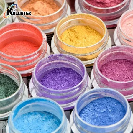 Pintura de uñas de minerales, pigmentos naturales Multicolor Mica en polvo para esmalte de uñas