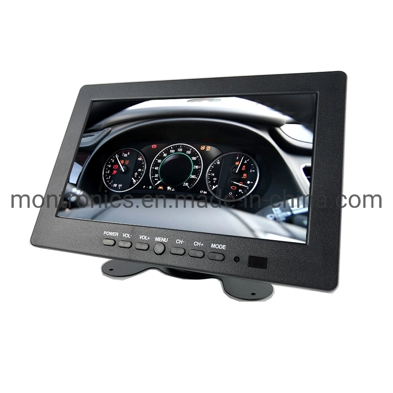 OEM Design Reversing 7 Inch Car LCD Reverse Rear View Monitor with 2 AV Input