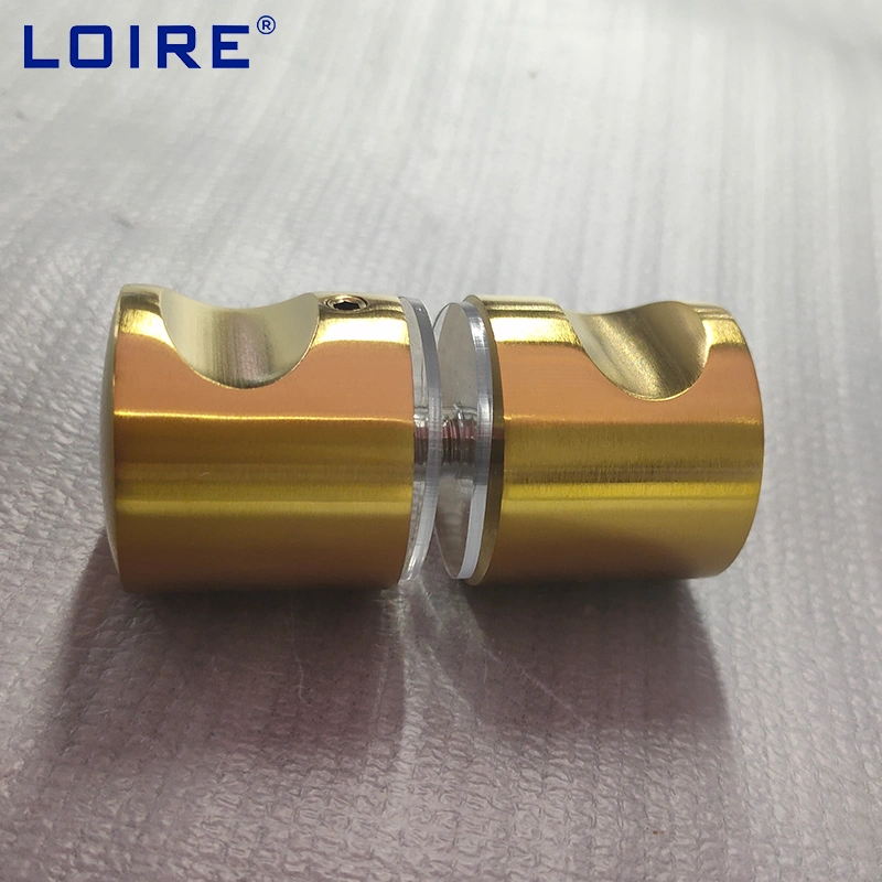 Loire Frameless Glass Door Pull Handles Gold Shower Knobs Accessories