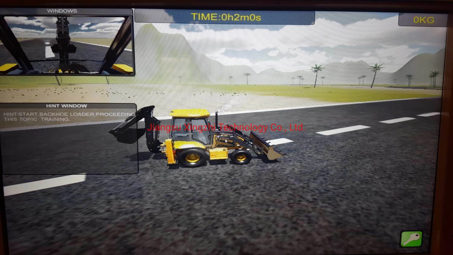 Construction Backhoe Loader Operator Training Simulator for Training School