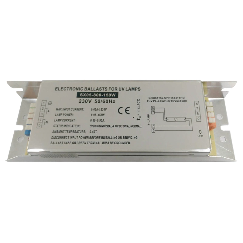 Fuente de alimentación 800mA 220V 95W-150W Balasto electrónico universal para la esterilización de las lámparas UVC