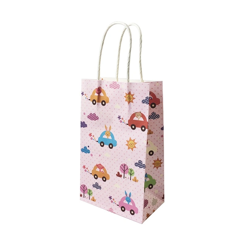 Cartoon Gedruckt Kraftpapier Tasche Hochzeit Geschenktüten Takeaway Tasche Mit Griffen Kinder Geschenkbeutel Souvenir-Paket Großhandel/Lieferant nach Maß