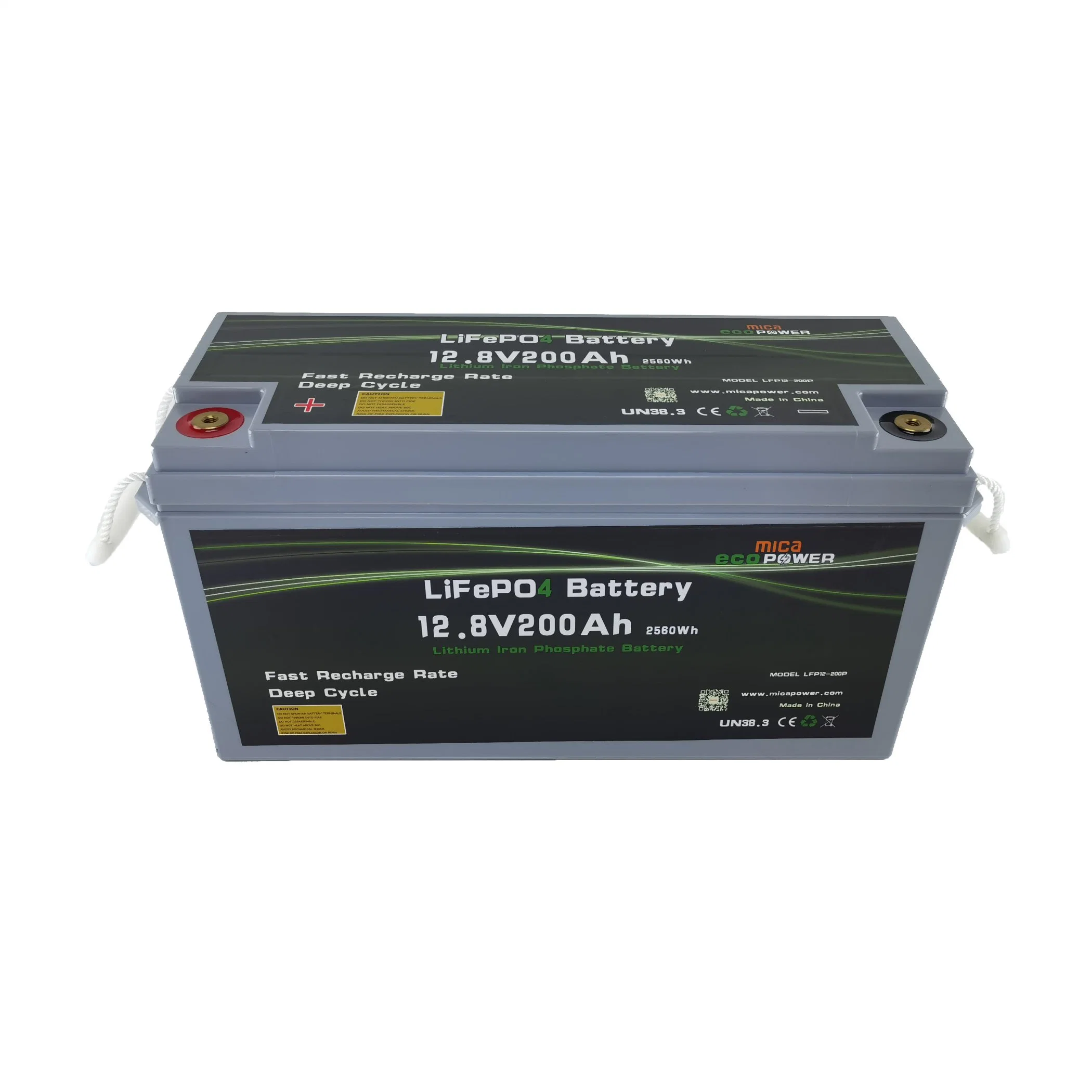 Factory Direct 12V 200ah LiFePO4 Battery CE Un38.3 Recreational Boat Yacht Lithium Battery 12V