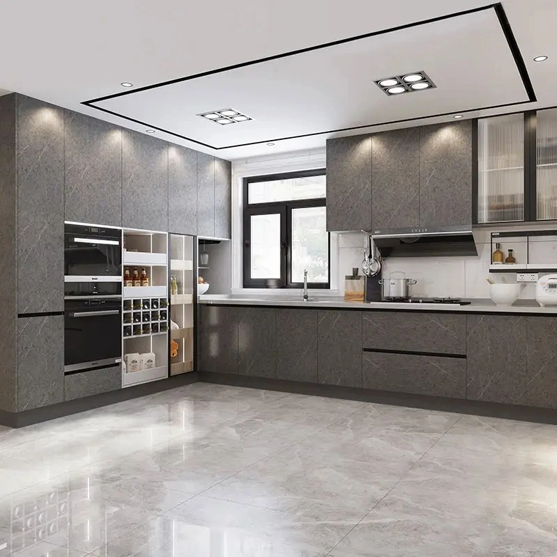 XY entrega rápida American Custom Modular Modern Design Home Kitchen Armário de cozinha para móveis