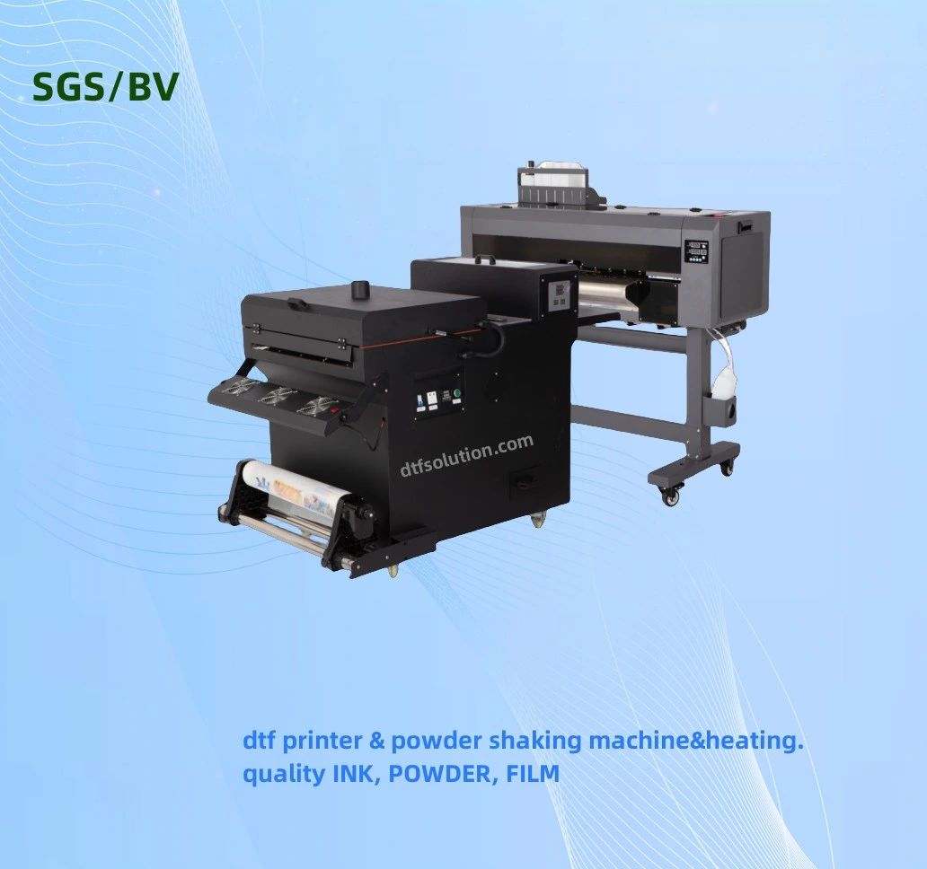 2023 Hot Selling Factory Price 60cm Dtf Printer Heat Press Machine Pet Film Transfer T-Shirts Printing Machine for Powder Shaker