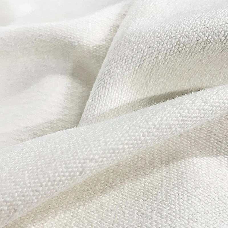 Various Colors White Polyester Textile Cotton Sofa Fabric for Home Furniture Upholstery