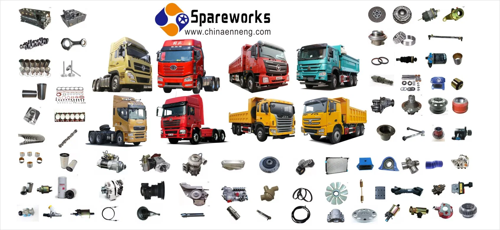 Peças de chassis para camiões Shacman junta universal 26013314080 Sparesworks