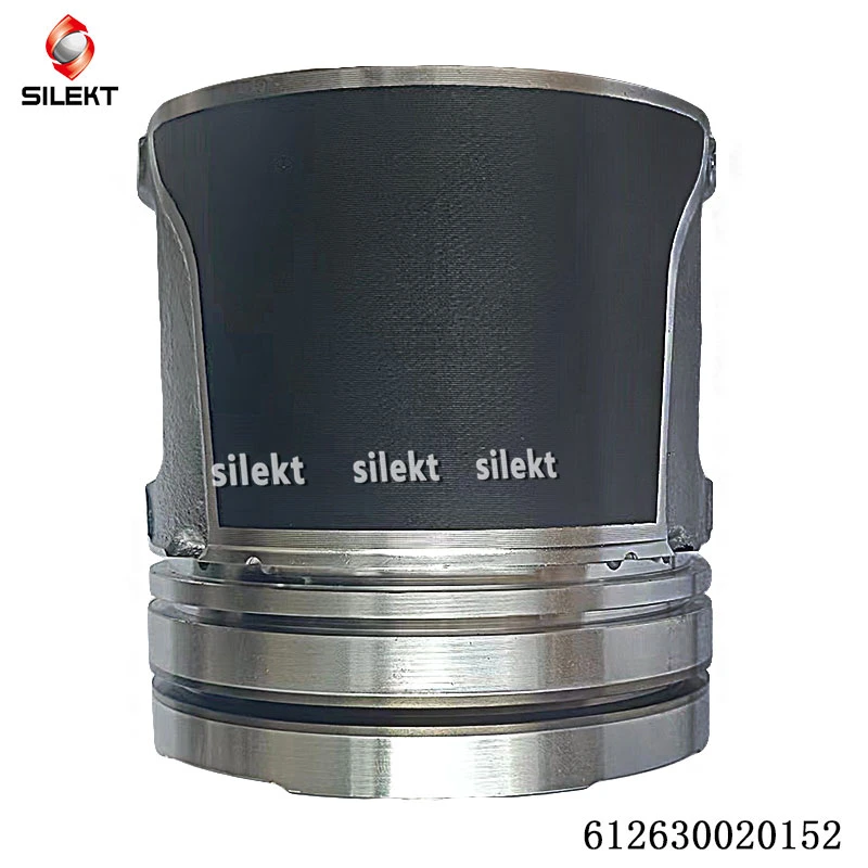 Piston 612630020152 Diesel Auto Truck Engine Parts 6 Cylinders Weichai Wp12 Wp10 Euro III