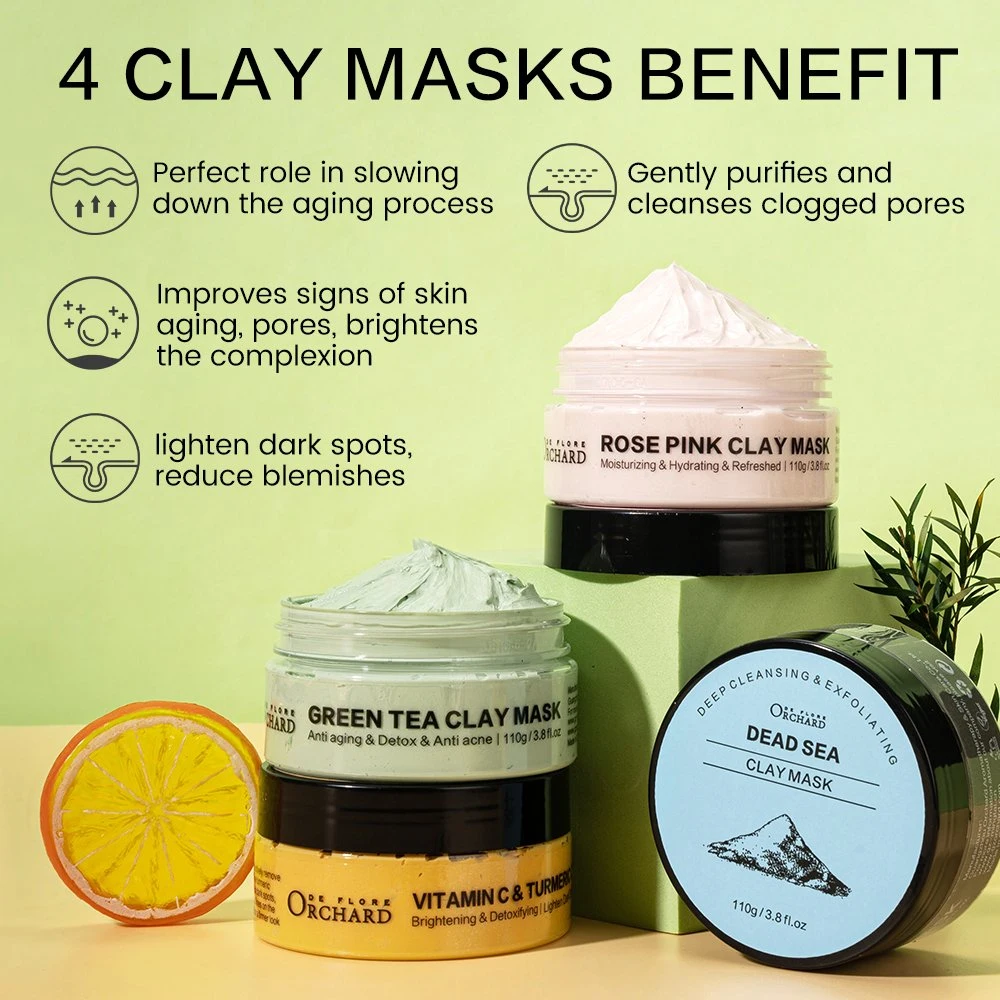 Hot Selling Face Care Moisturizing & Hydrating Rose Pink Clay Mask