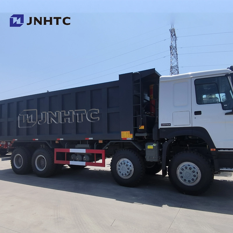 Sino HOWO 8X4 12 Wheeler Dump Box with Hyva Cylinder Hardox Steel 371HP 30cbm Tipper Price