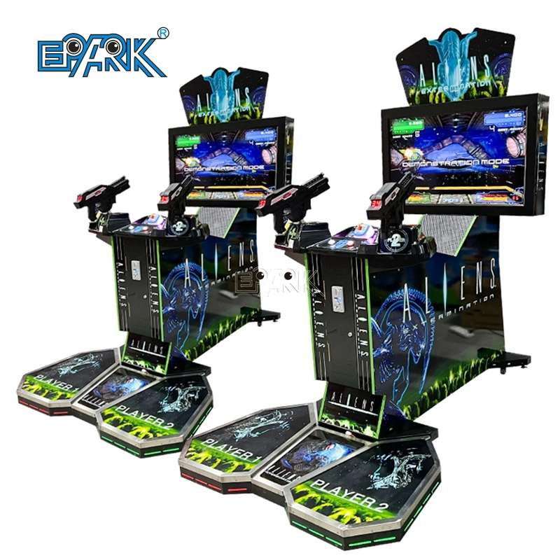 42" Aliens Extermination with Pedal Entertainment Shooting Games Arcade Video Machine