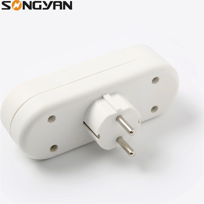 2 Way Socket 16A European Standard Conversion Adapters with USB