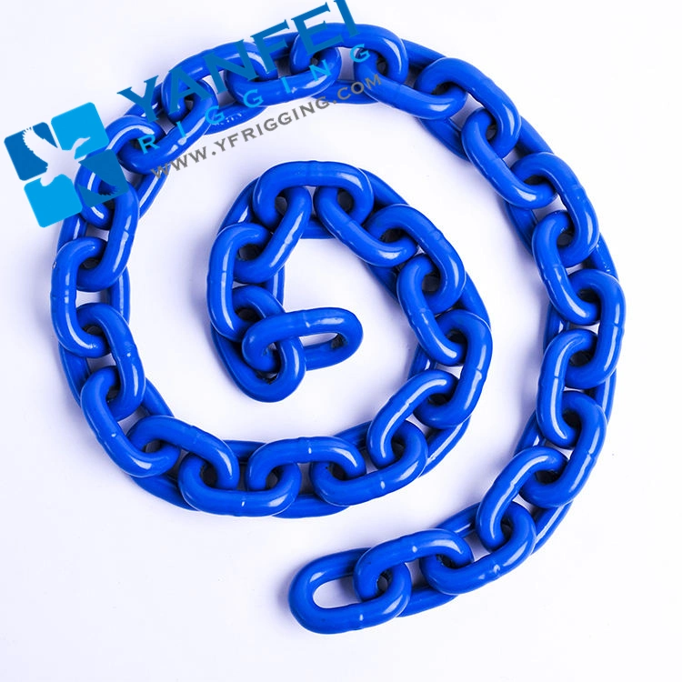 Factory Black/Blue Finished Grade 80/100 En818-2 Alloy Steel Lifting Chain G80 Chain