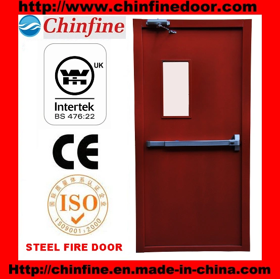 Fire Rated Steel Fire Door with BS Certificate (CF-F008)