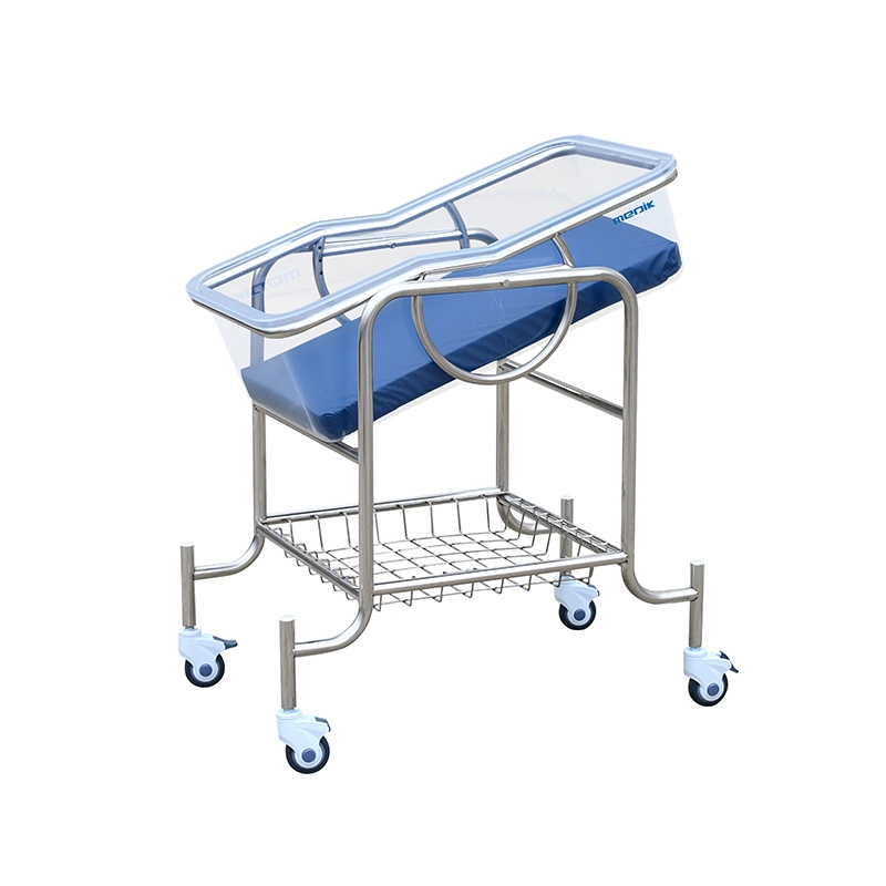 MK-B07 Mobile Medical Adjustable Newborn Infant Hospital bébé berceau Berceau avec roues