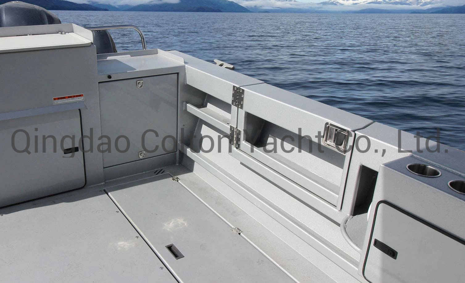 Barco de pesca de aluminio de alta mar y el barco de pasajeros con cabina