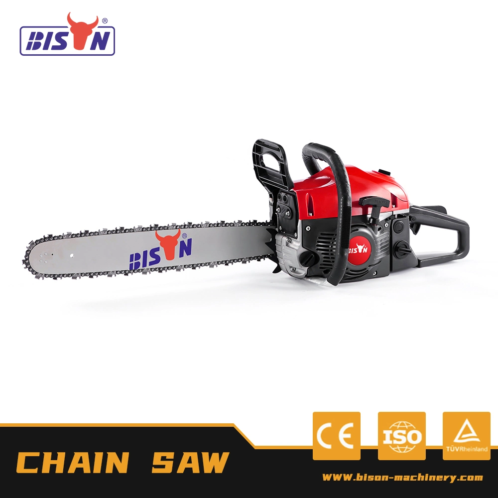 Bison Cordless Wholesale 62cc Carrera de hormigón gasolina Chainsaw 4 gasolina Sierra de cadena