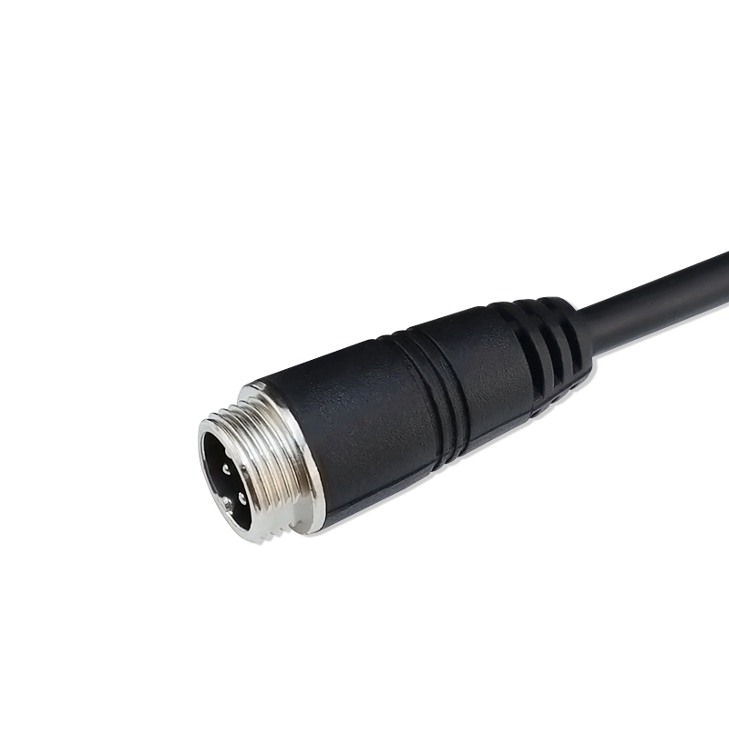 1m 5m 10m 15m 20m 25m/M12 4pin tapón de aviación impermeable Cable de extensión de audio y vídeo de cámara de hombre a mujer Supervisión