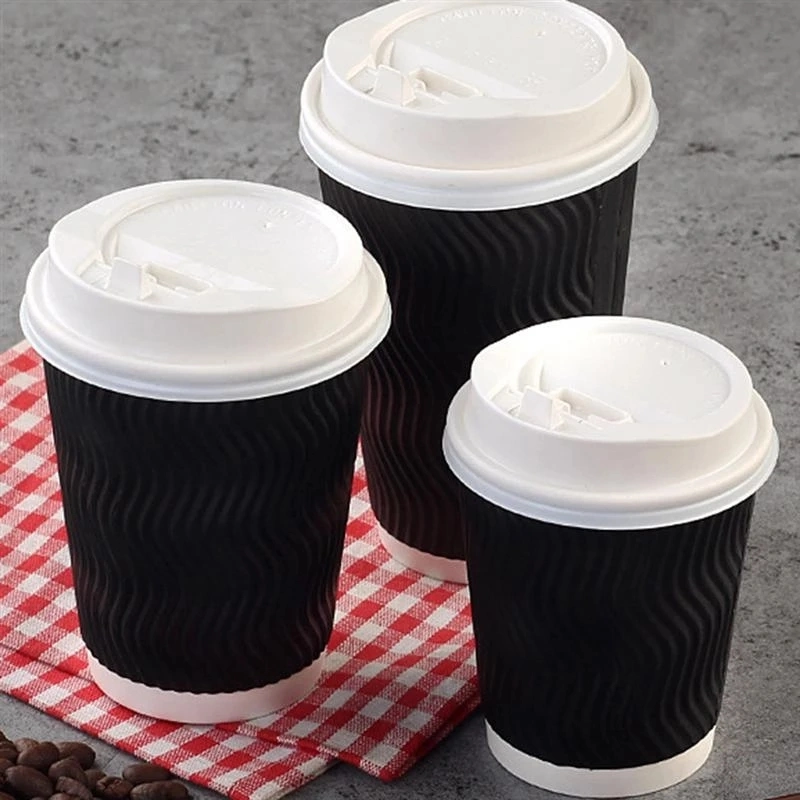 Eco Wholesale/Supplier Frozen Yogurt Cups 4oz-16oz with Holder Paper Cup Coffee 12 Oz