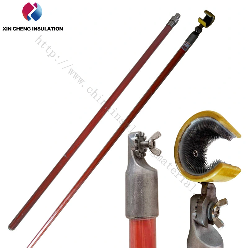 Wire Brush Extension Rod C-Type High-Voltage Wire Cleaner