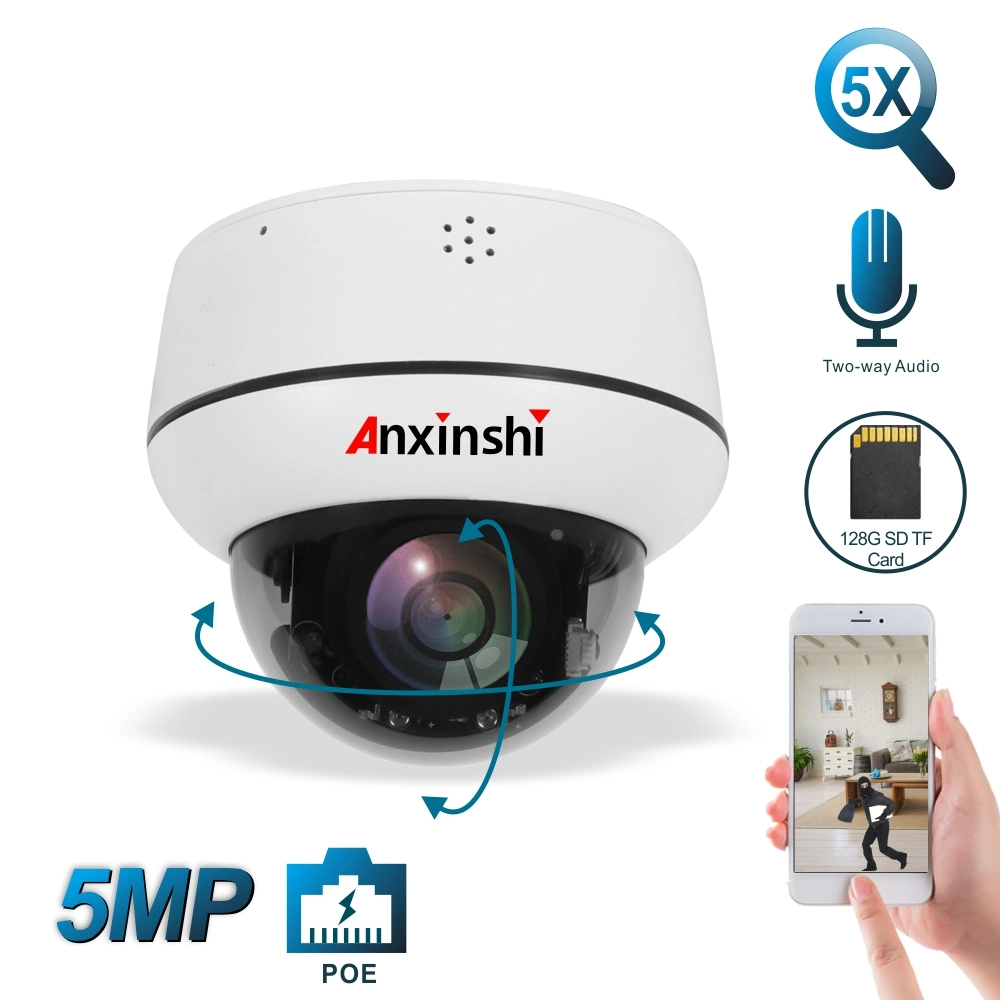 Small Dome PTZ Camera with Two Way Audio