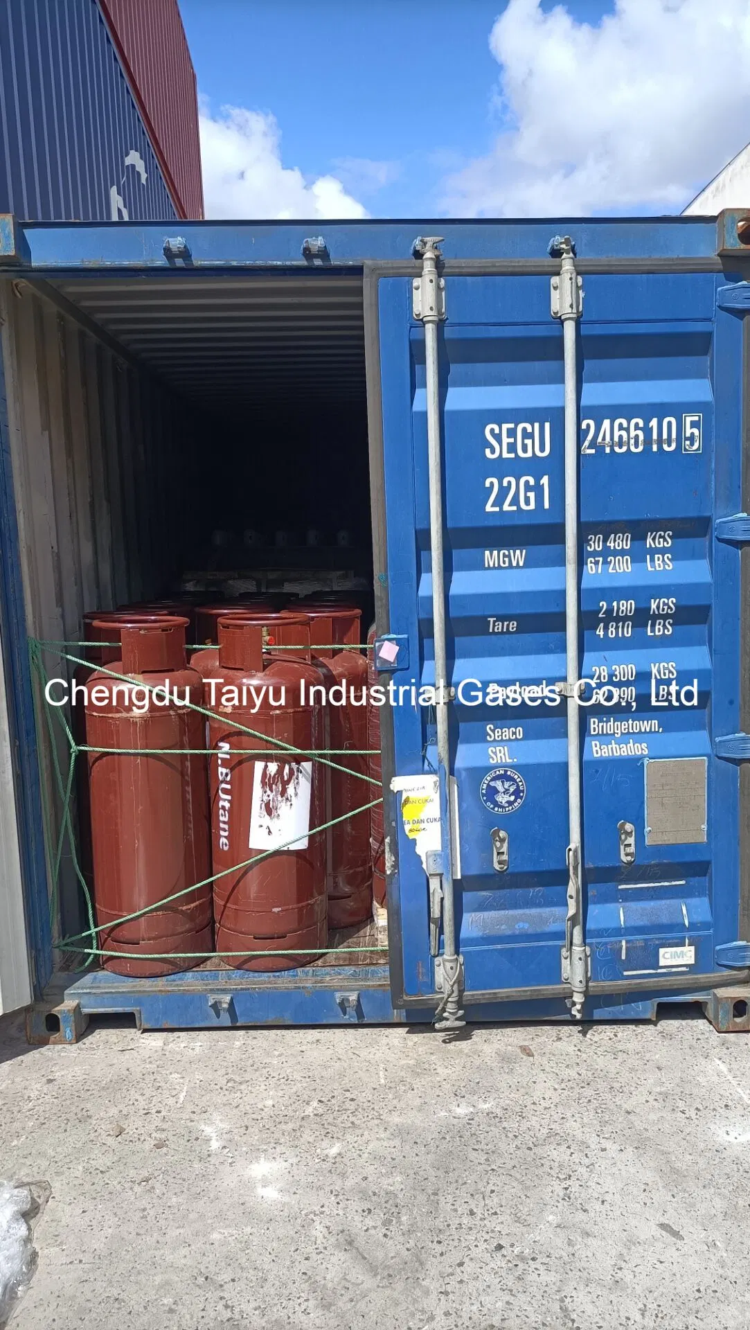 Wholesale/Supplier High quality/High cost performance Industrial Grade N-Butane 99.5% Purity N-C4h10 R600 Gas