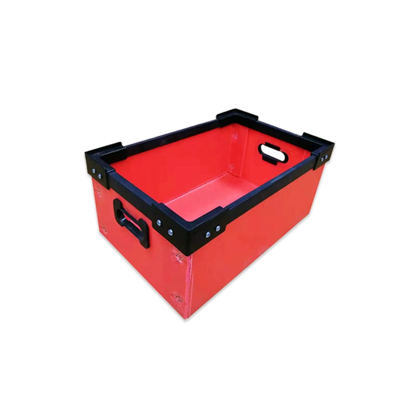 Bolsa de plástico de la caja de almacenamiento de plástico apilables cajas de almacenamiento almacenamiento Caja de plástico plegables de plástico de la caja de almacenamiento sin Tapa caja de envío de cuadro de separadores de plástico