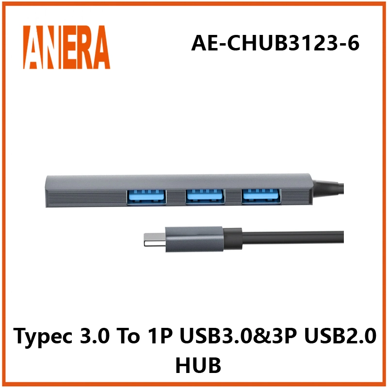 ANERA منفذ USB 3.0 إلى 4 منفذ من نوع Alloy عالي الجودة UB3.0 USB2.0 Hub UBc 4port Hub للكمبيوتر الدفتري MacBook PRO