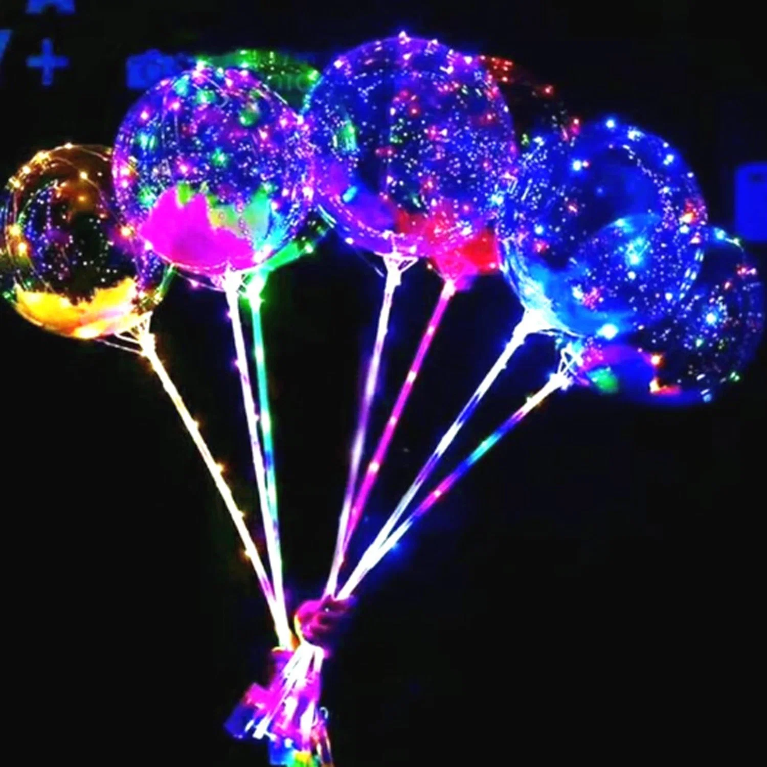 LED Balloons with Sticks for Christmas Halloween Toys