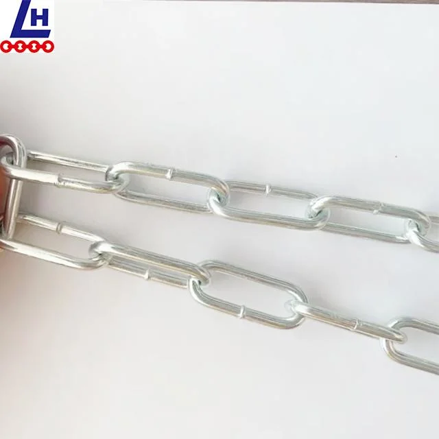 6mm DIN763 cadena de eslabones galvanizados eléctricos de acero soldado